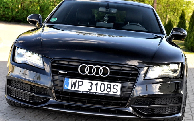 Audi A7 cena 85500 przebieg: 298590, rok produkcji 2012 z Płock małe 781